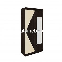 Lemari Pakaian 2 Pintu - GARVANI LEON 2P / Espresso - White Cream 